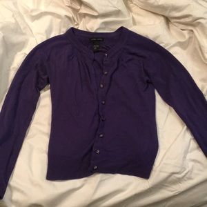 New York & Company purple cardigan